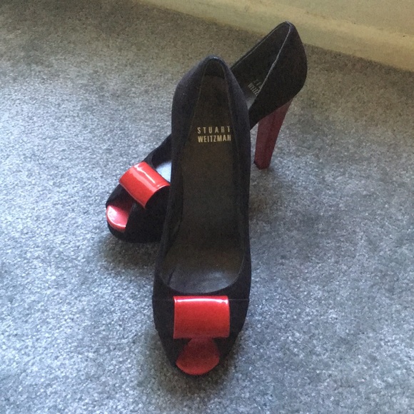 **STUART WEITZMAN PEEP TOE PUMPS** - Picture 1 of 5